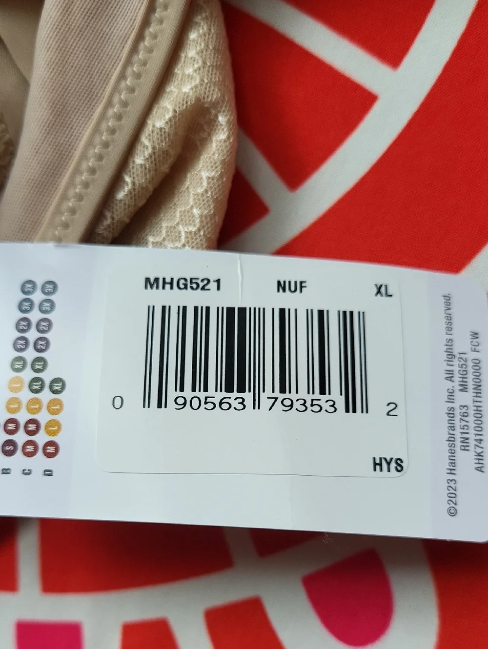 Hanes nwt size